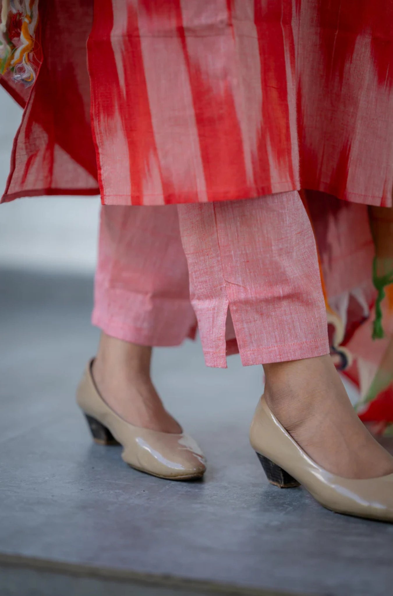 Traditional Ikat Handloom South Cotton Suit Set