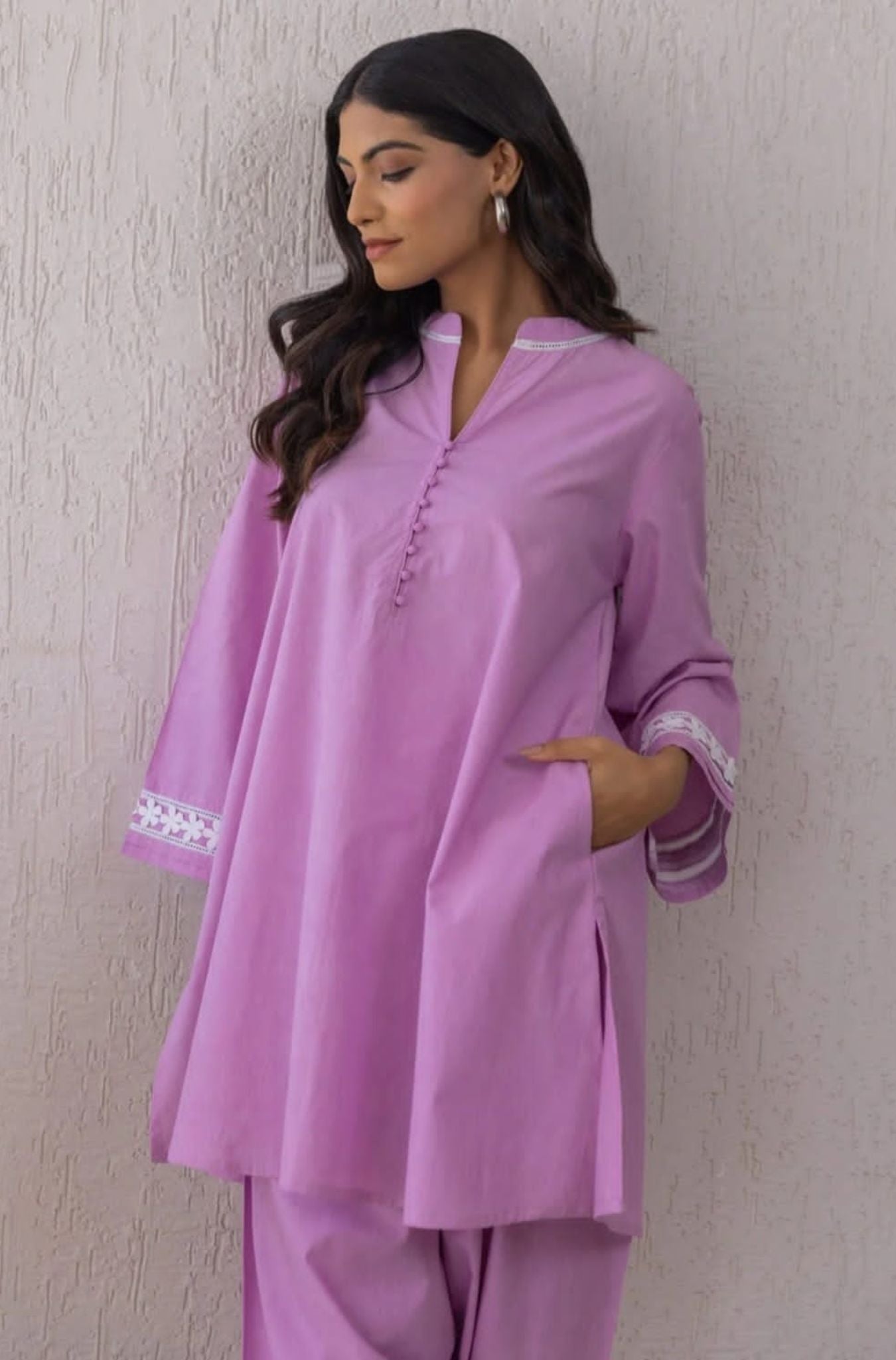 Lime Cotton 2-Piece Light Fabric with Relaxed Everyday Fit