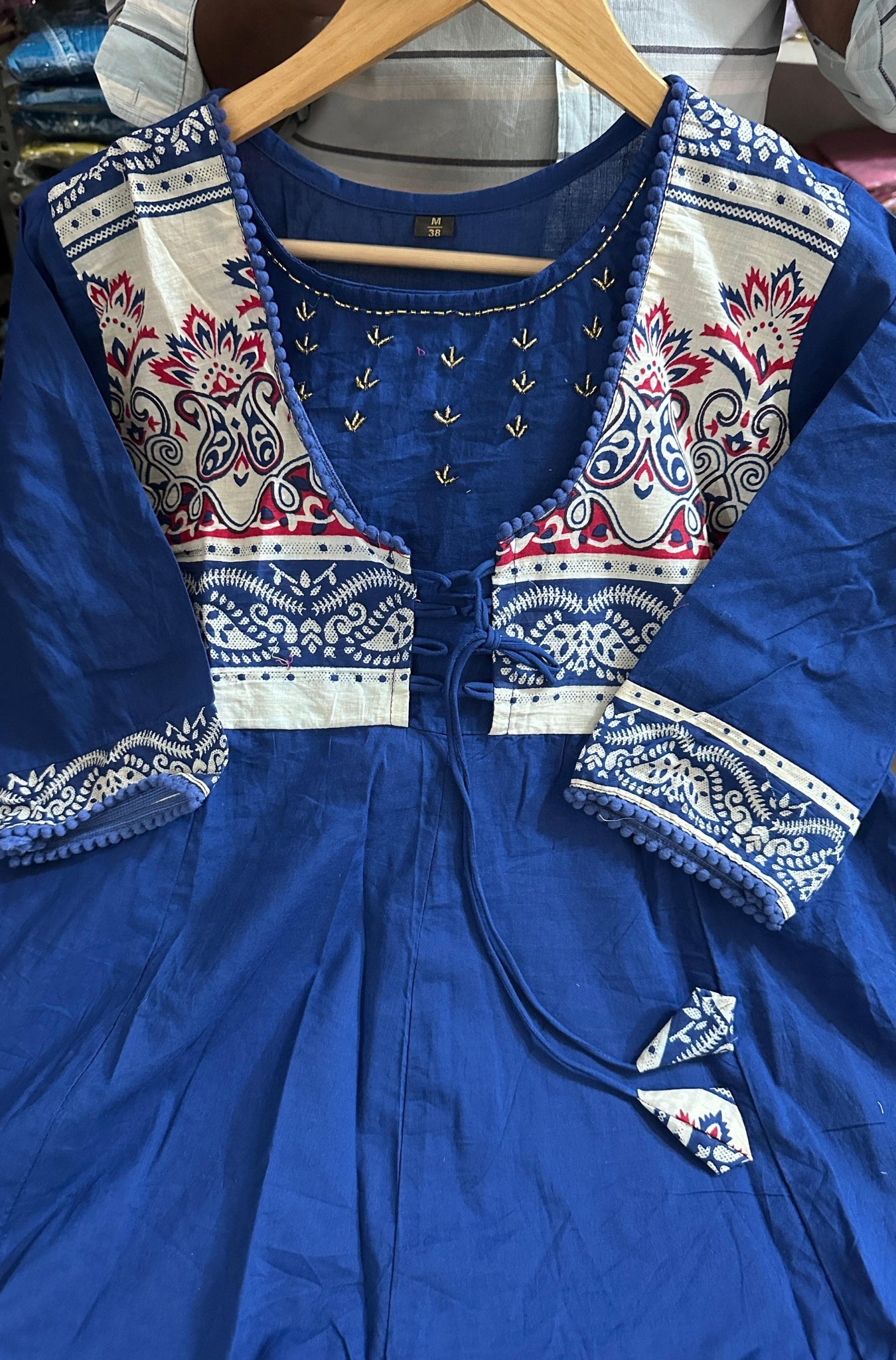 Elegant Cotton Flared Women Suit Set