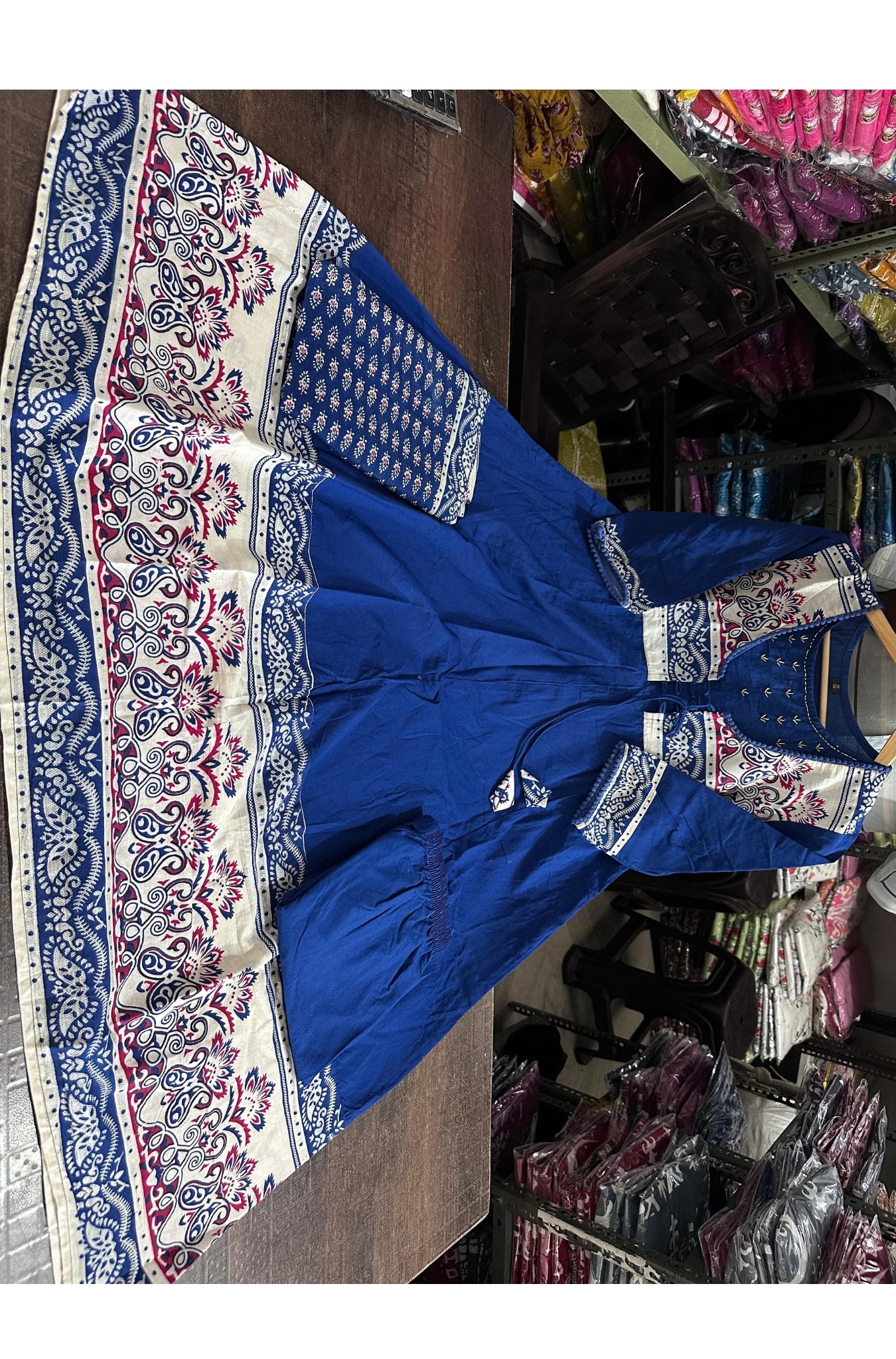 Elegant Cotton Flared Women Suit Set