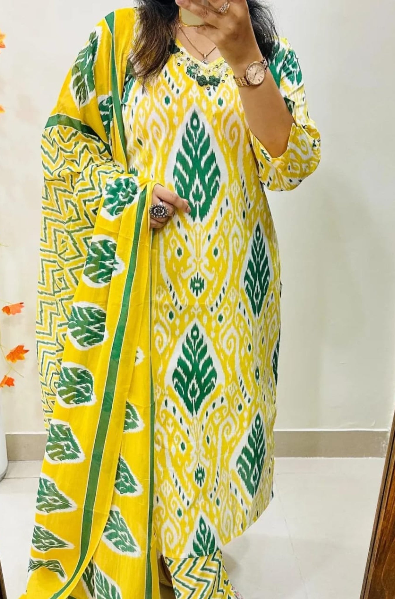 Pure Cotton Printed Designer Suit Set