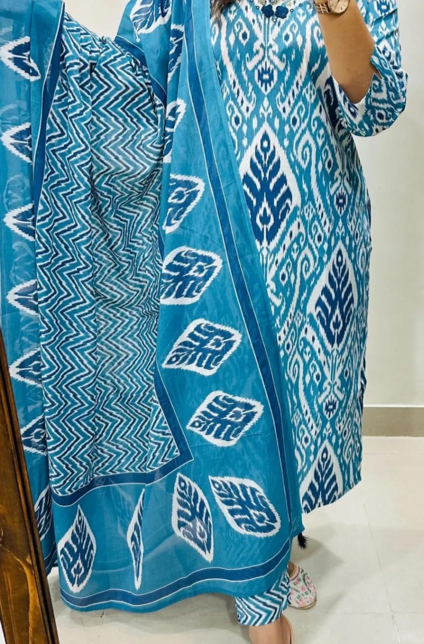 Pure Cotton Printed Designer Suit Set