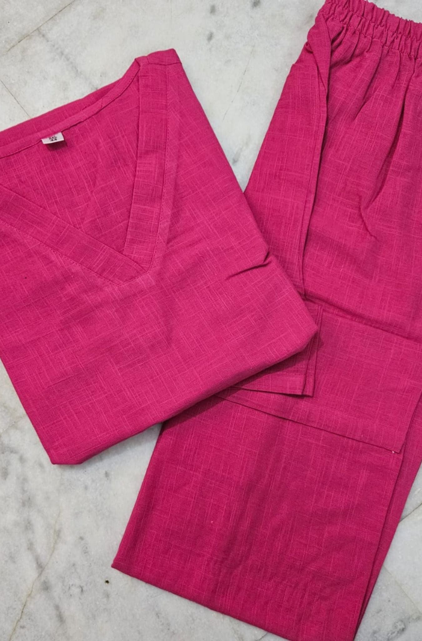 Cotton Kurta Set For Woman Relaxed Straight Fit And Everyday Casual Wear