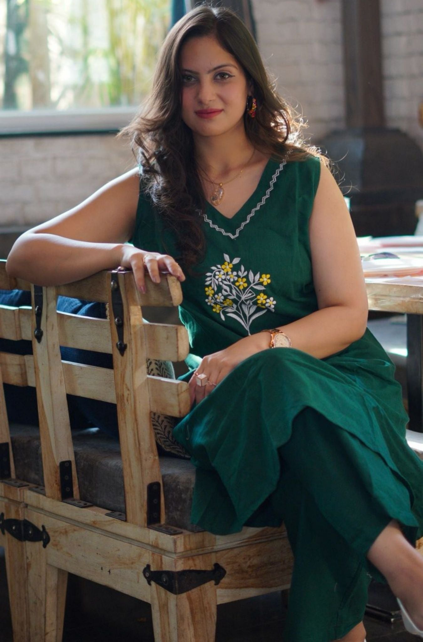 Beautiful Embroidery Work Kurta Set For Woman