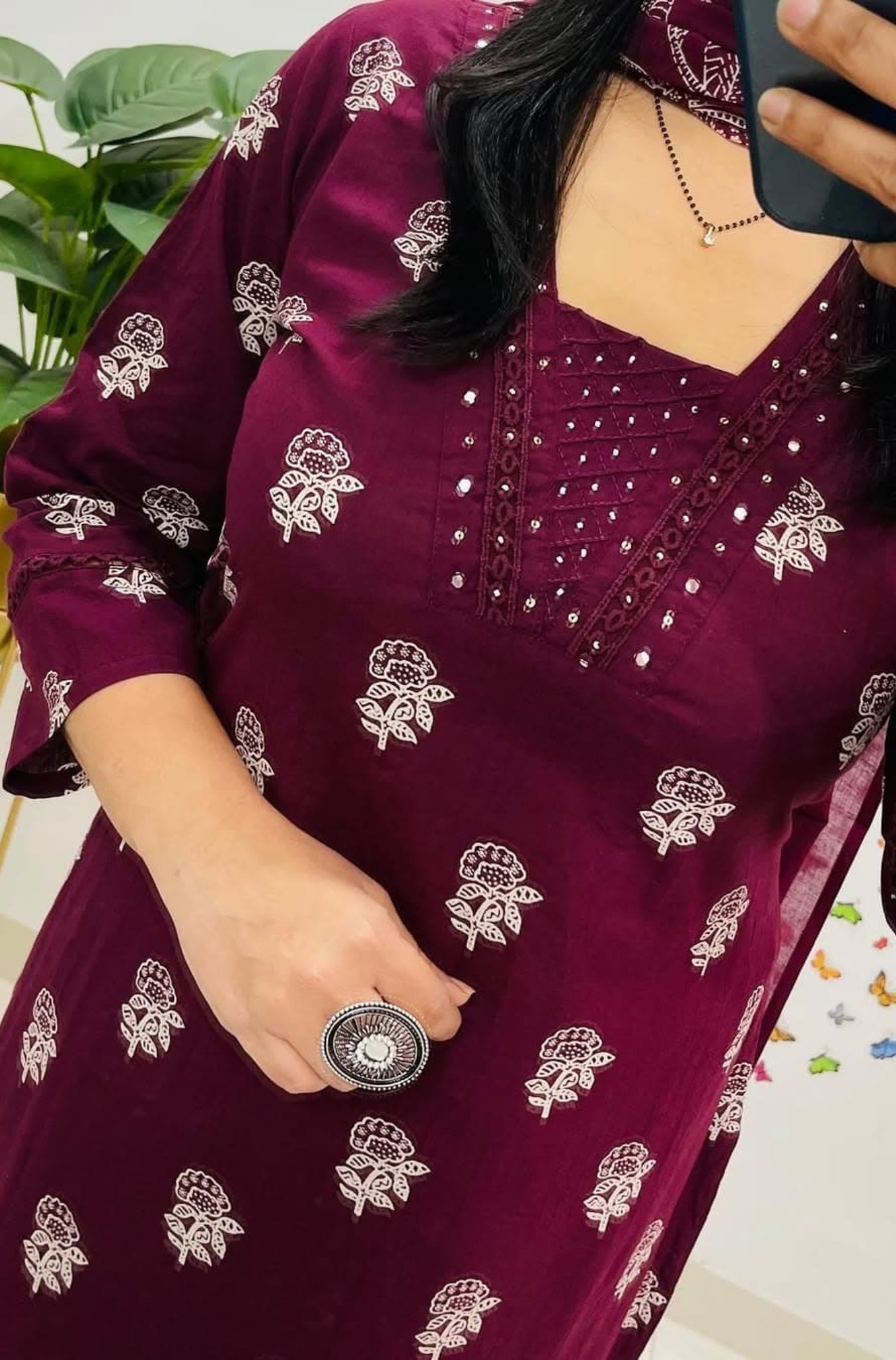 Cotton Printed Elegance Kurti Pant With Dupatta Set