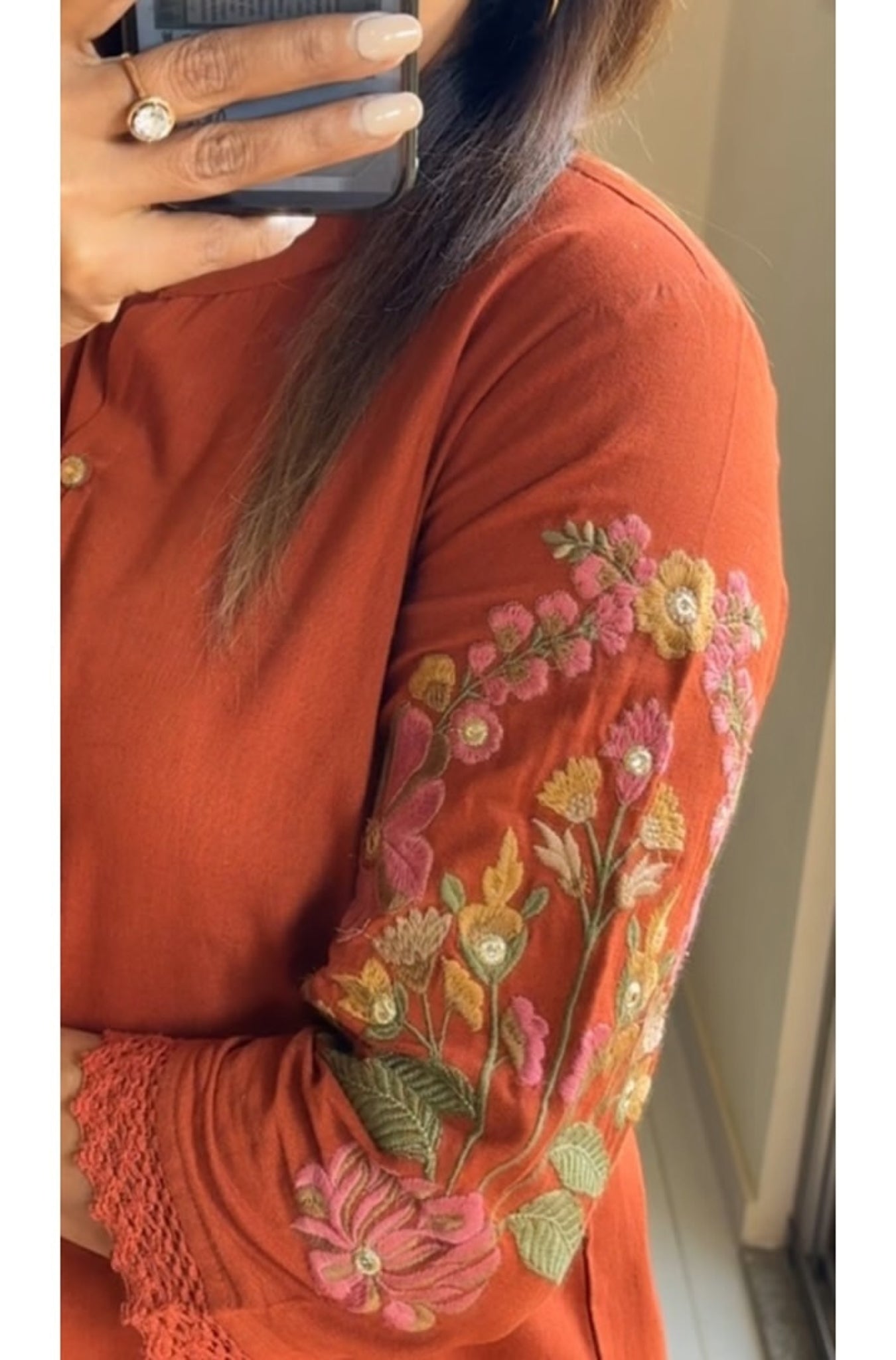 Designer Cotton Embroidered Co-Ord Set