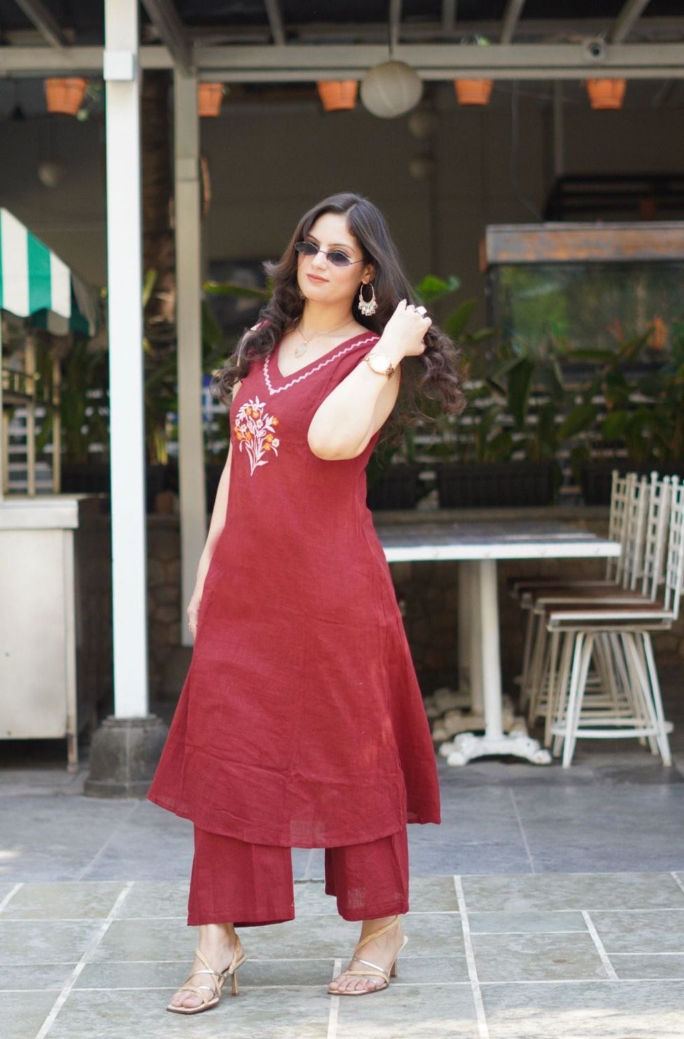 Beautiful Embroidery Work Kurta Set For Woman