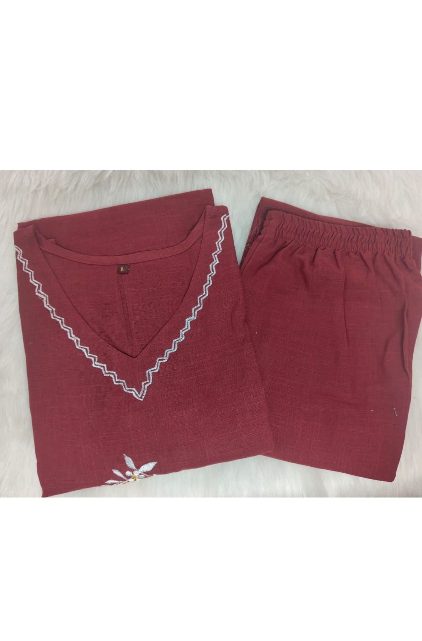 Beautiful Embroidery Work Kurta Set For Woman