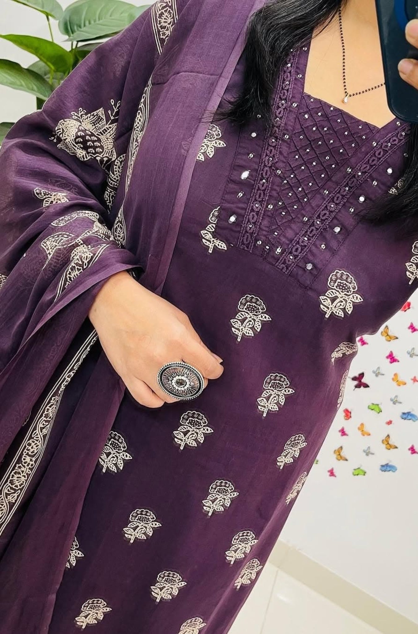 Cotton Printed Elegance Kurti Pant With Dupatta Set