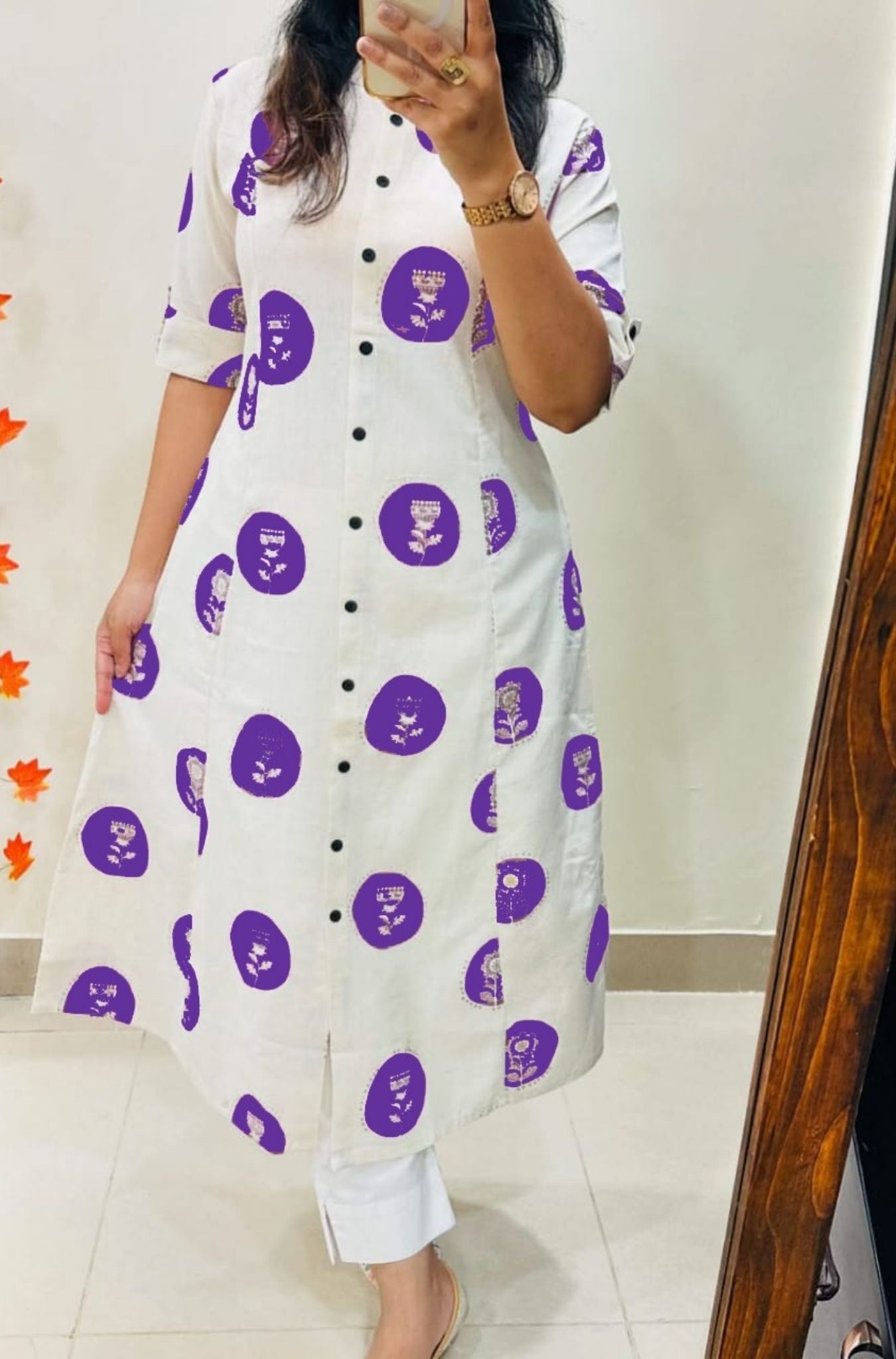 Floral Cotton Aline Pattern Kurta Palazzo Set