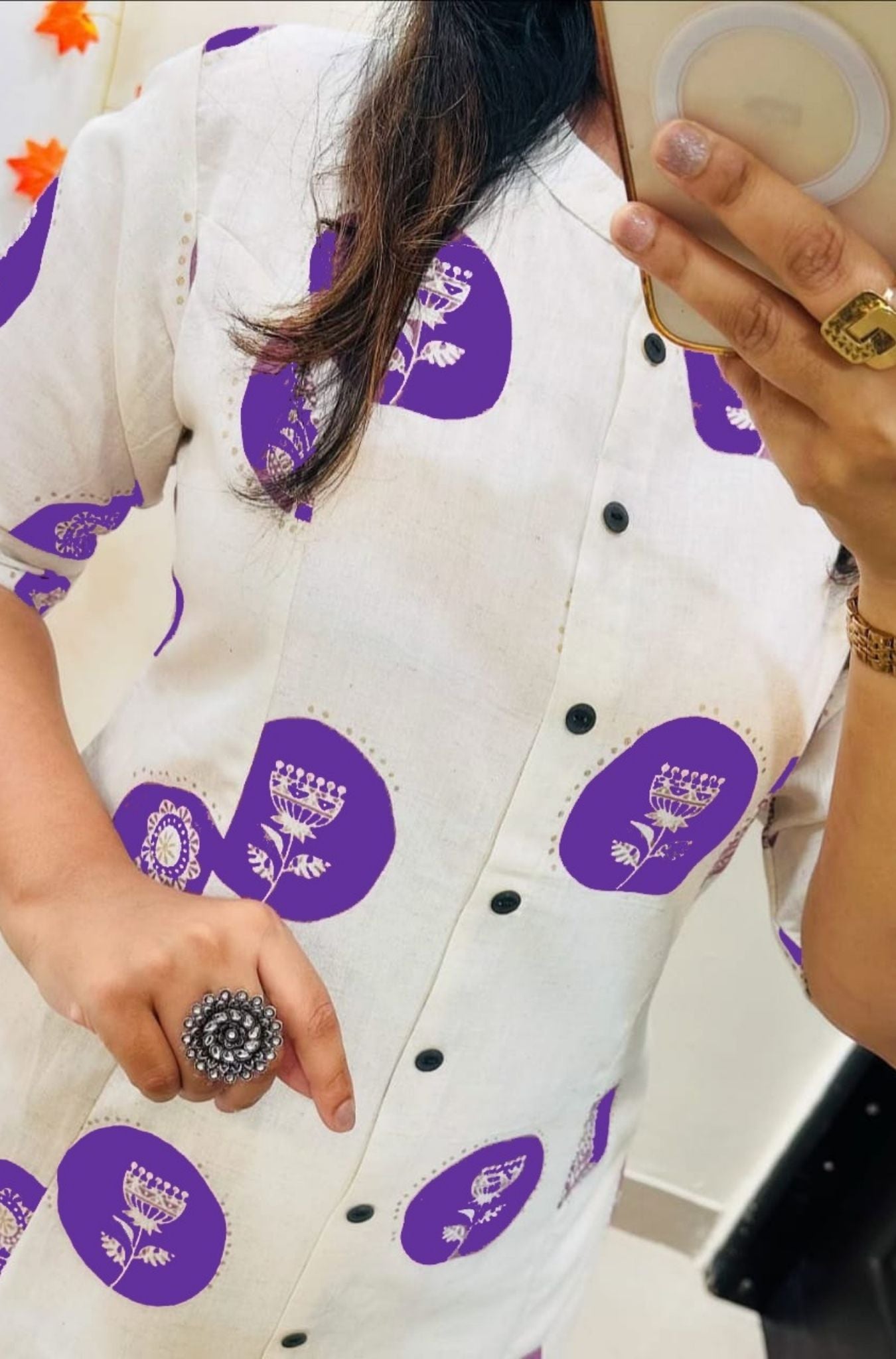 Floral Cotton Aline Pattern Kurta Palazzo Set