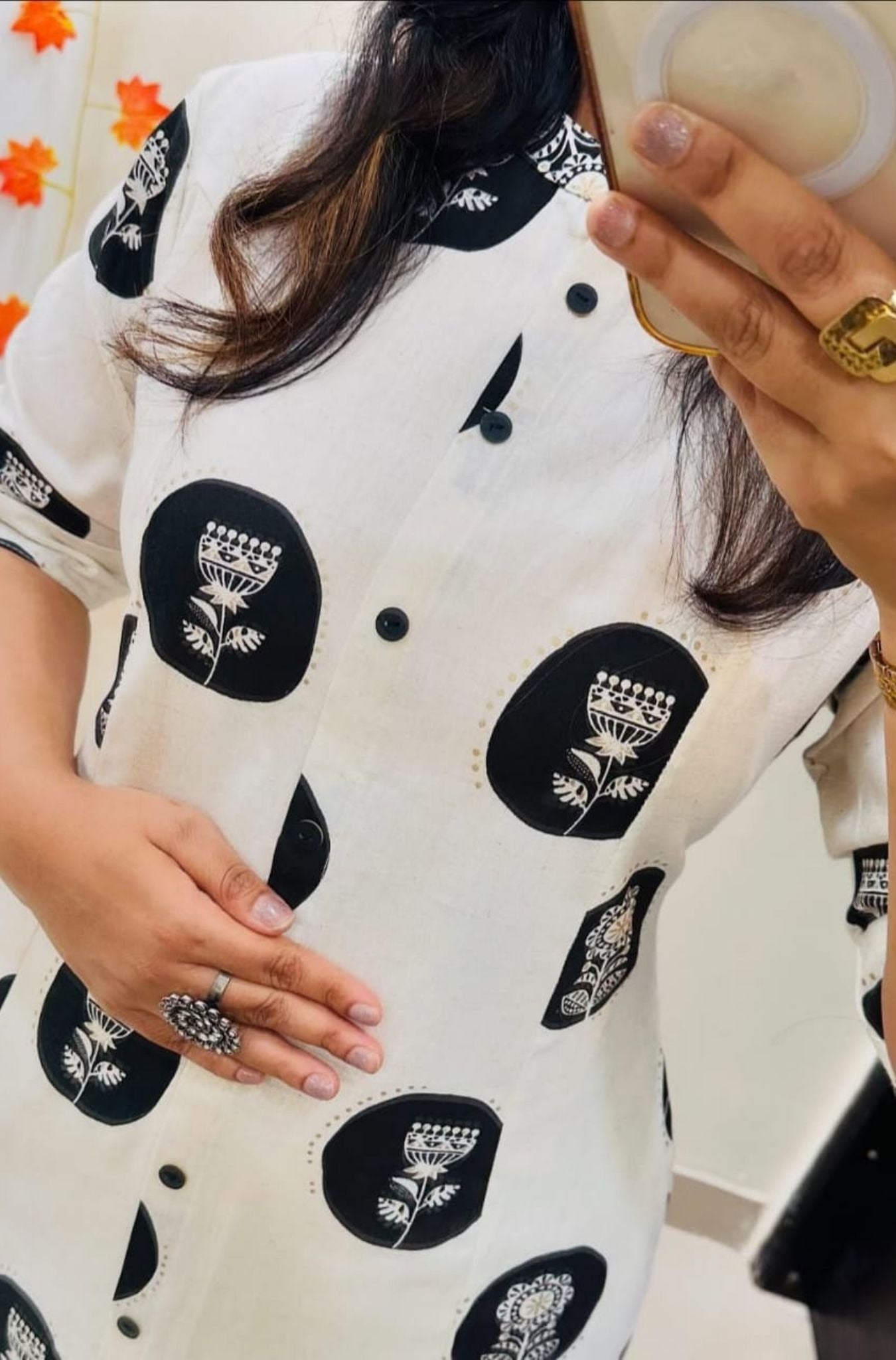 Floral Cotton Aline Pattern Kurta Palazzo Set