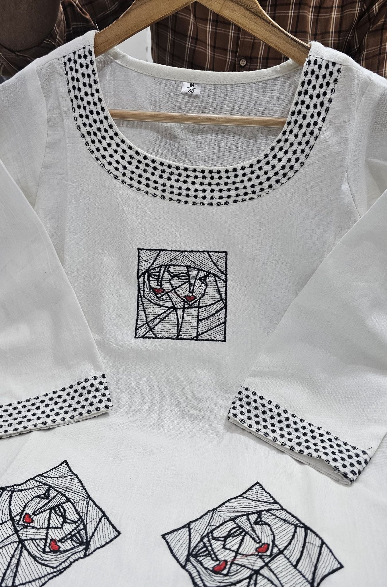 white Casual Were kurta set for Woman