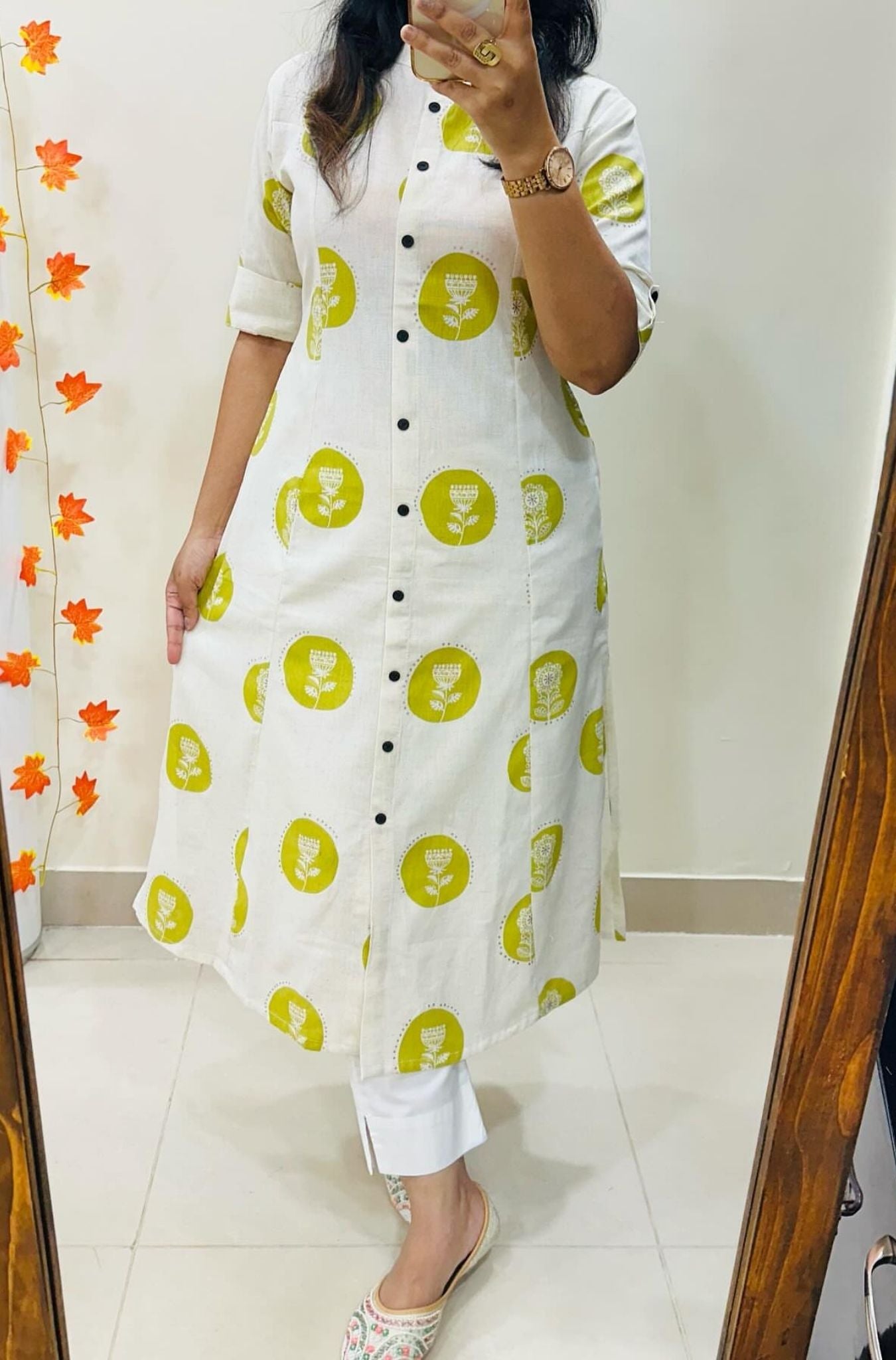 Floral Cotton Aline Pattern Kurta Palazzo Set