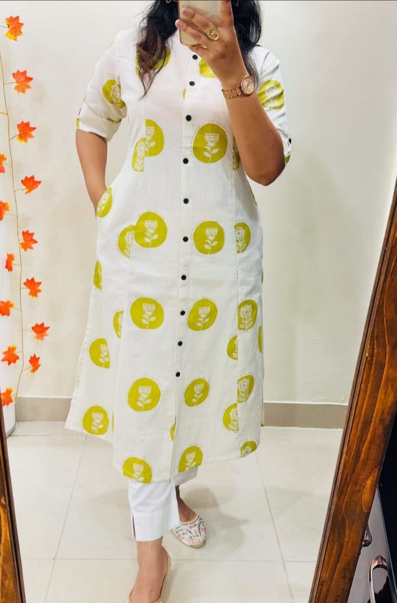 Floral Cotton Aline Pattern Kurta Palazzo Set