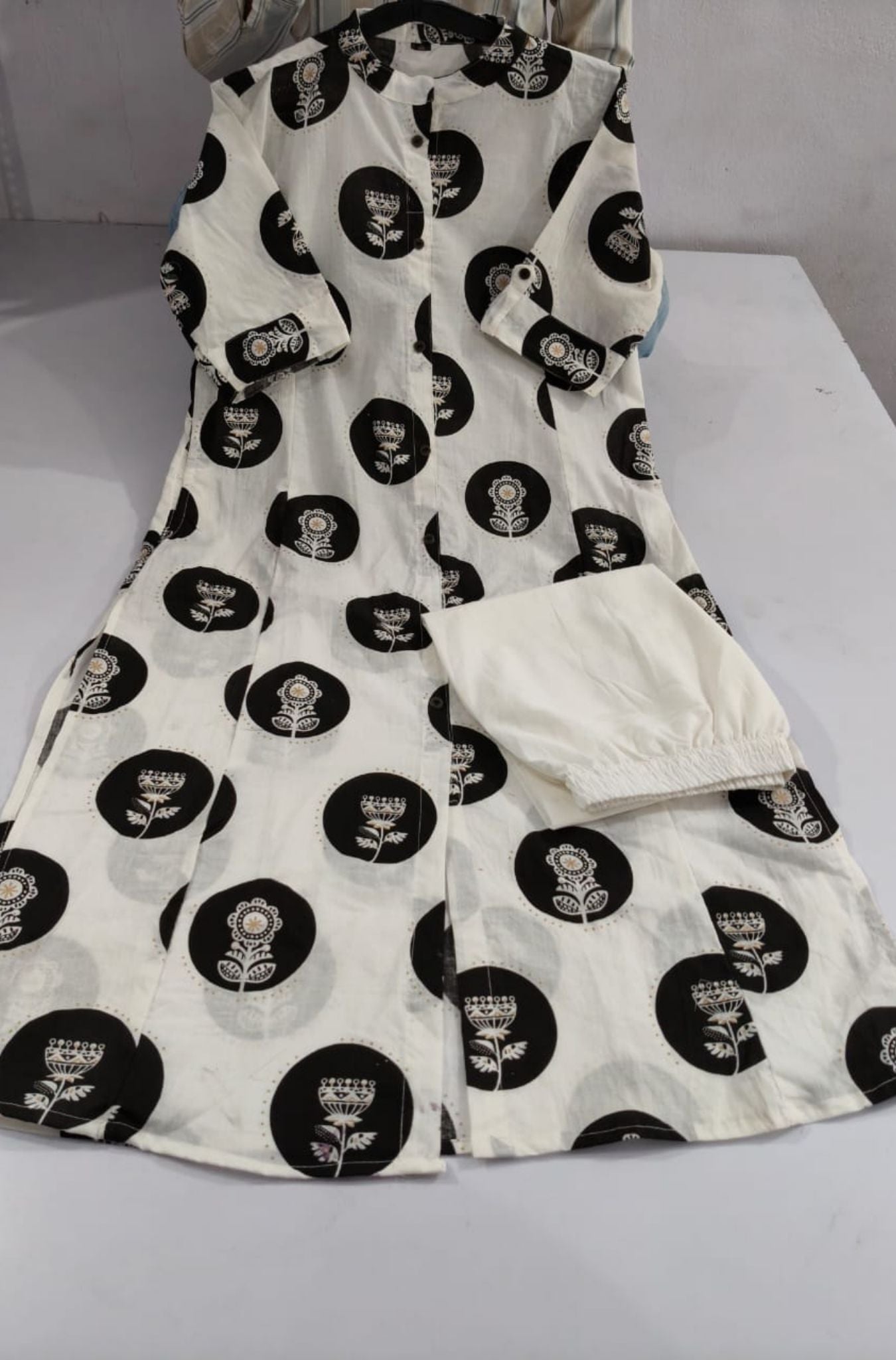 Floral Cotton Aline Pattern Kurta Palazzo Set