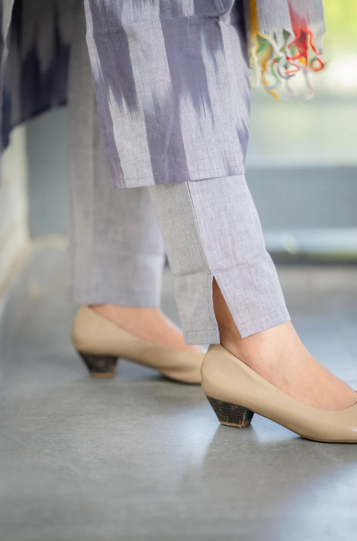 Traditional Ikat Handloom South Cotton Suit Set