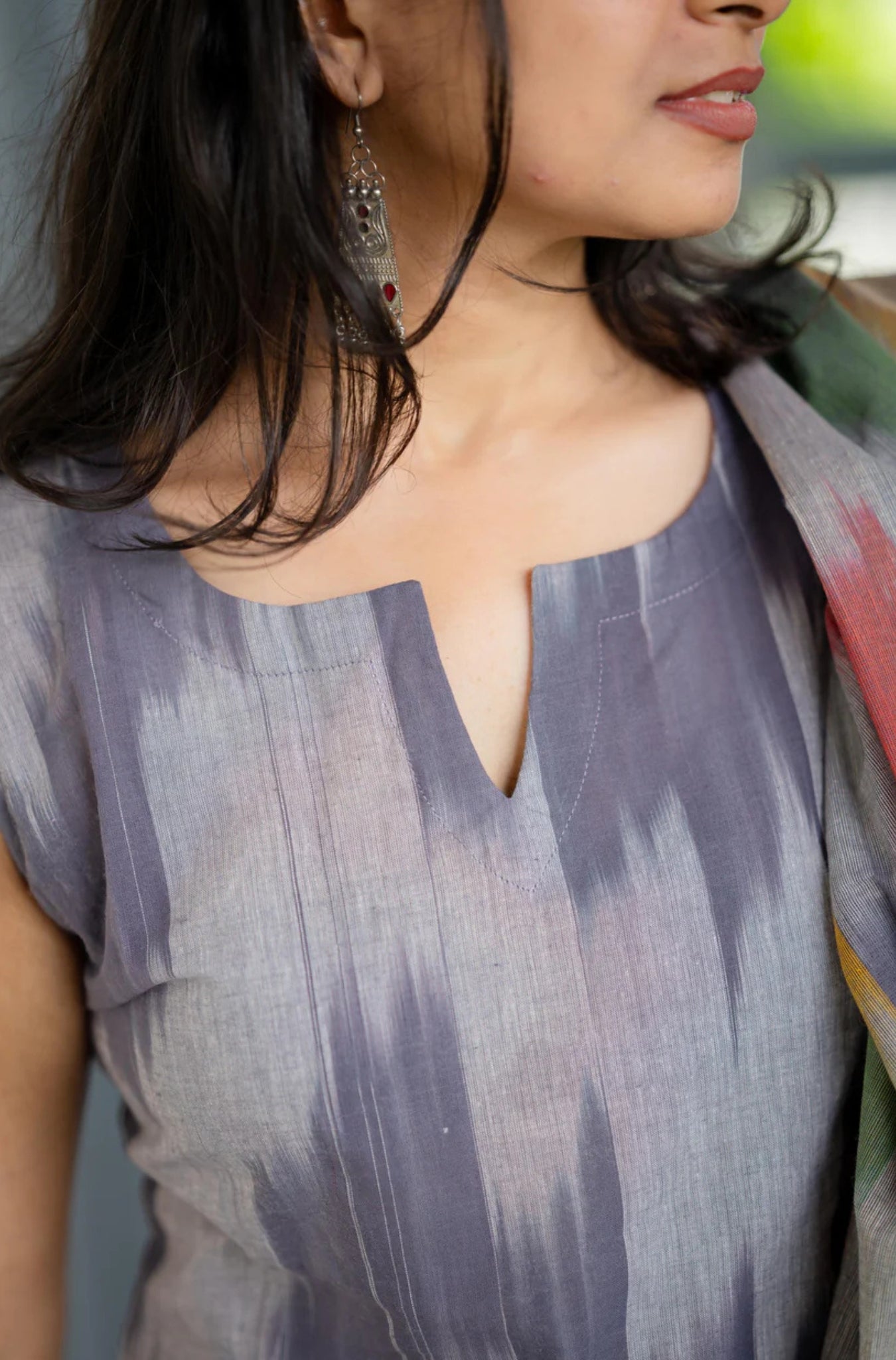 Traditional Ikat Handloom South Cotton Suit Set