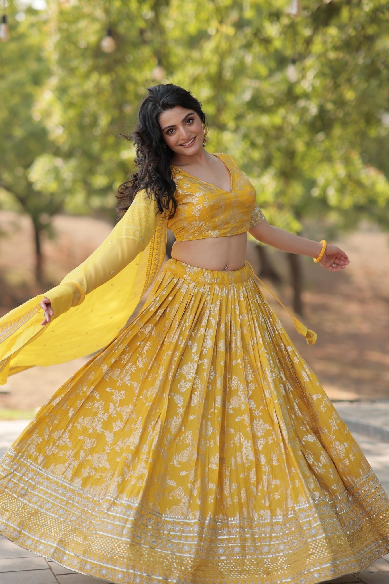 Pure Viscose Stylish Designer Jacquard Lehenga Choli