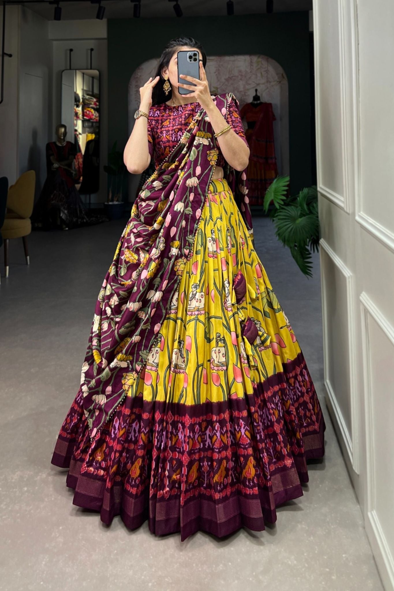 Patola Printed Silk Elegance Lehenga Choli