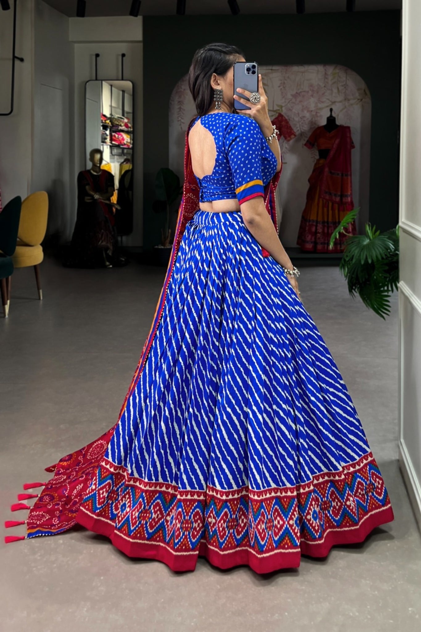 Embrace Patola Leheriyu Printed Lehenga Choli