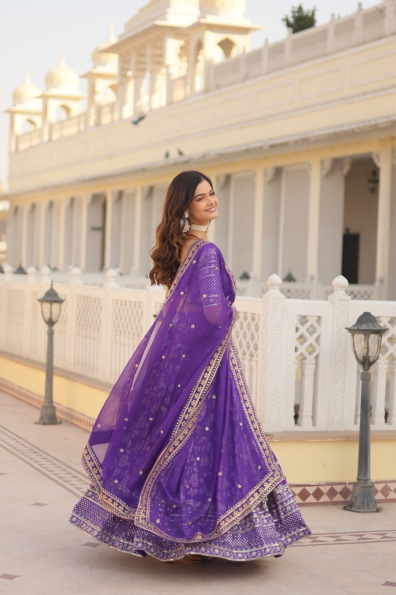 Pure Viscose Stylish Designer Jacquard Lehenga Choli