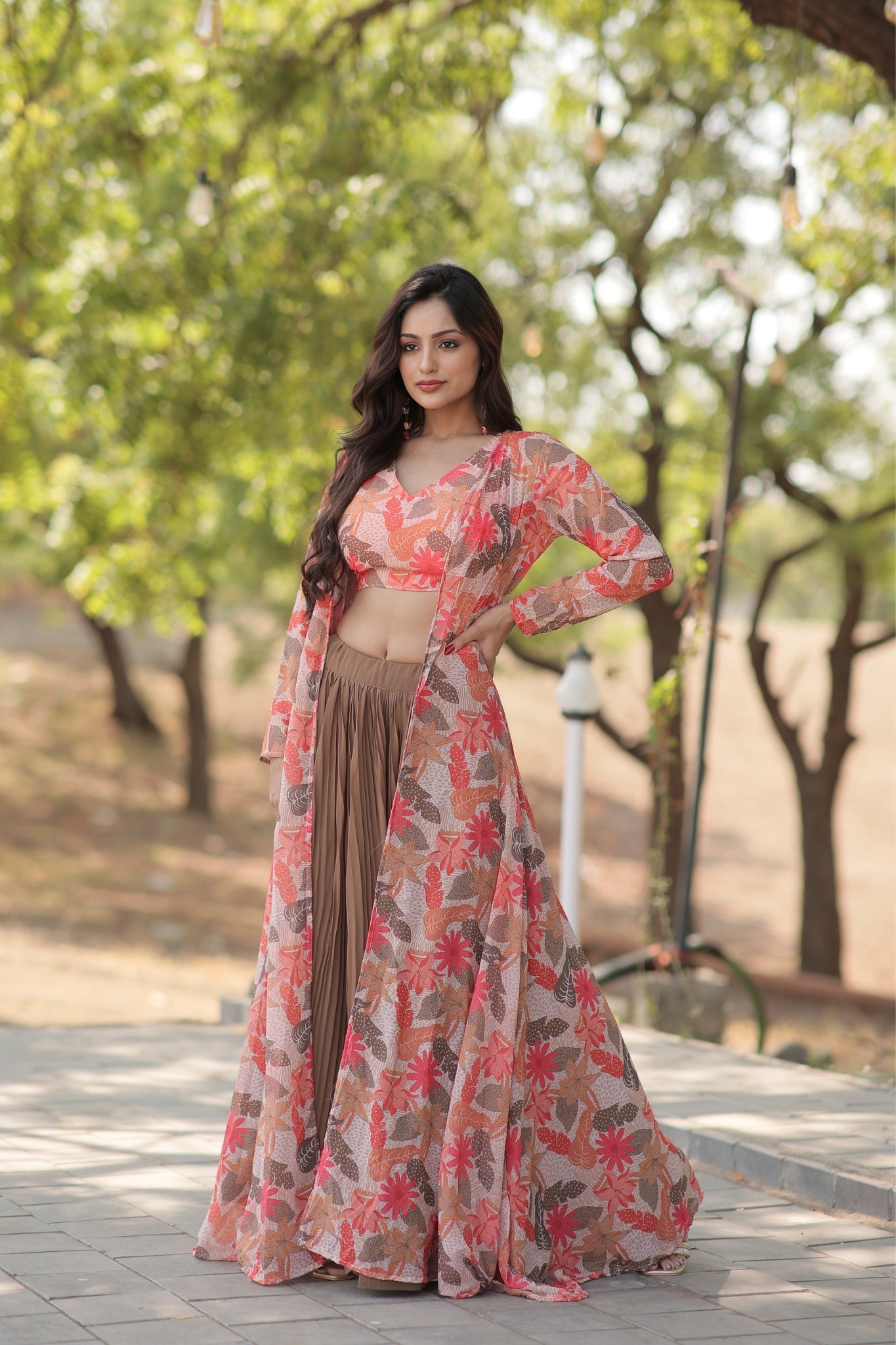 Georgette Beautiful Printed Lehenga Choli