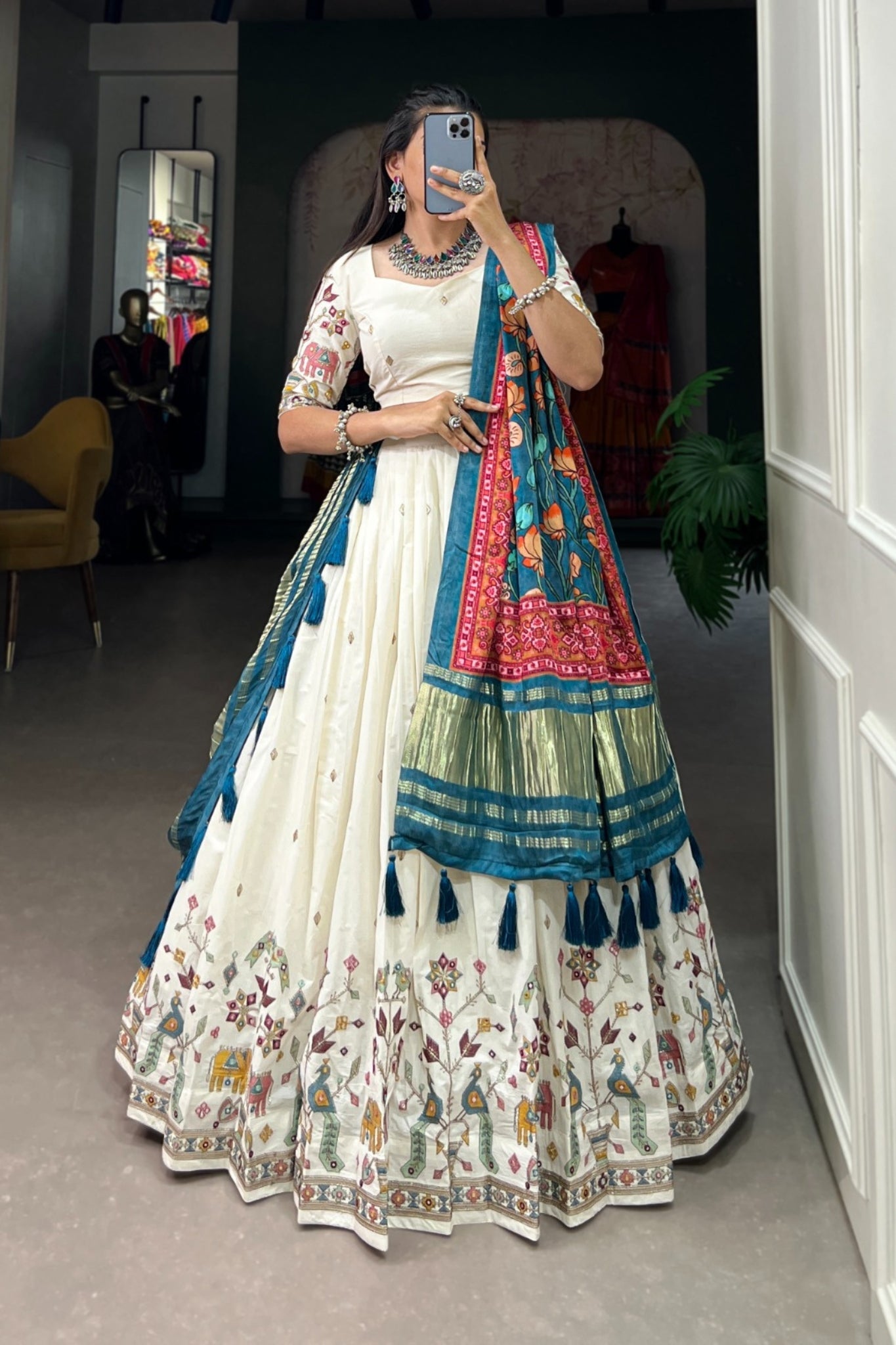 Timeless traditional Sequins Thread Embroidered Lehenga Choli