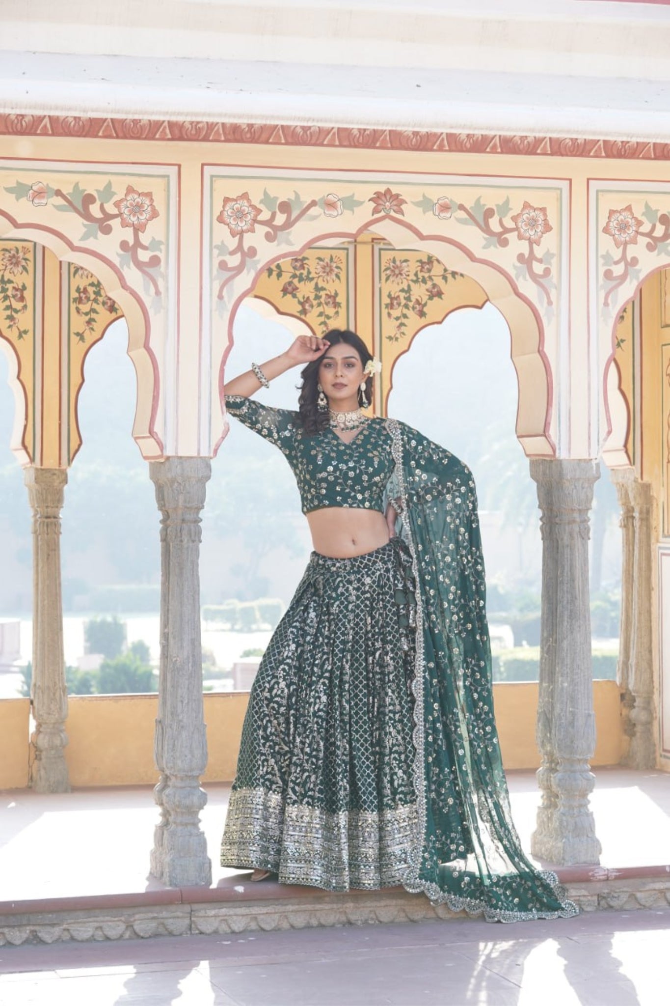 Designer Pure Viscose Jacquard Stylish Lehenga Choli