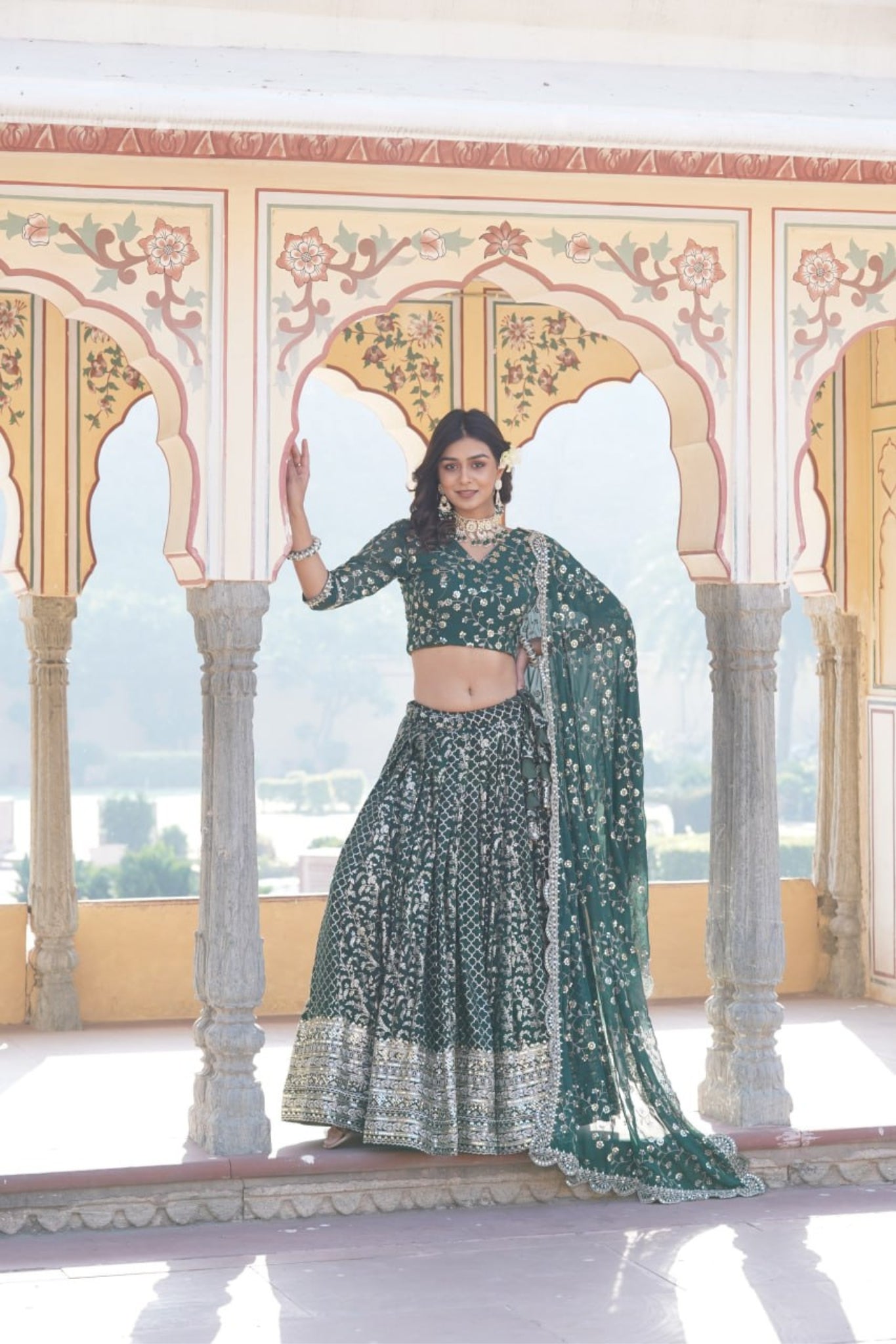 Designer Pure Viscose Jacquard Stylish Lehenga Choli