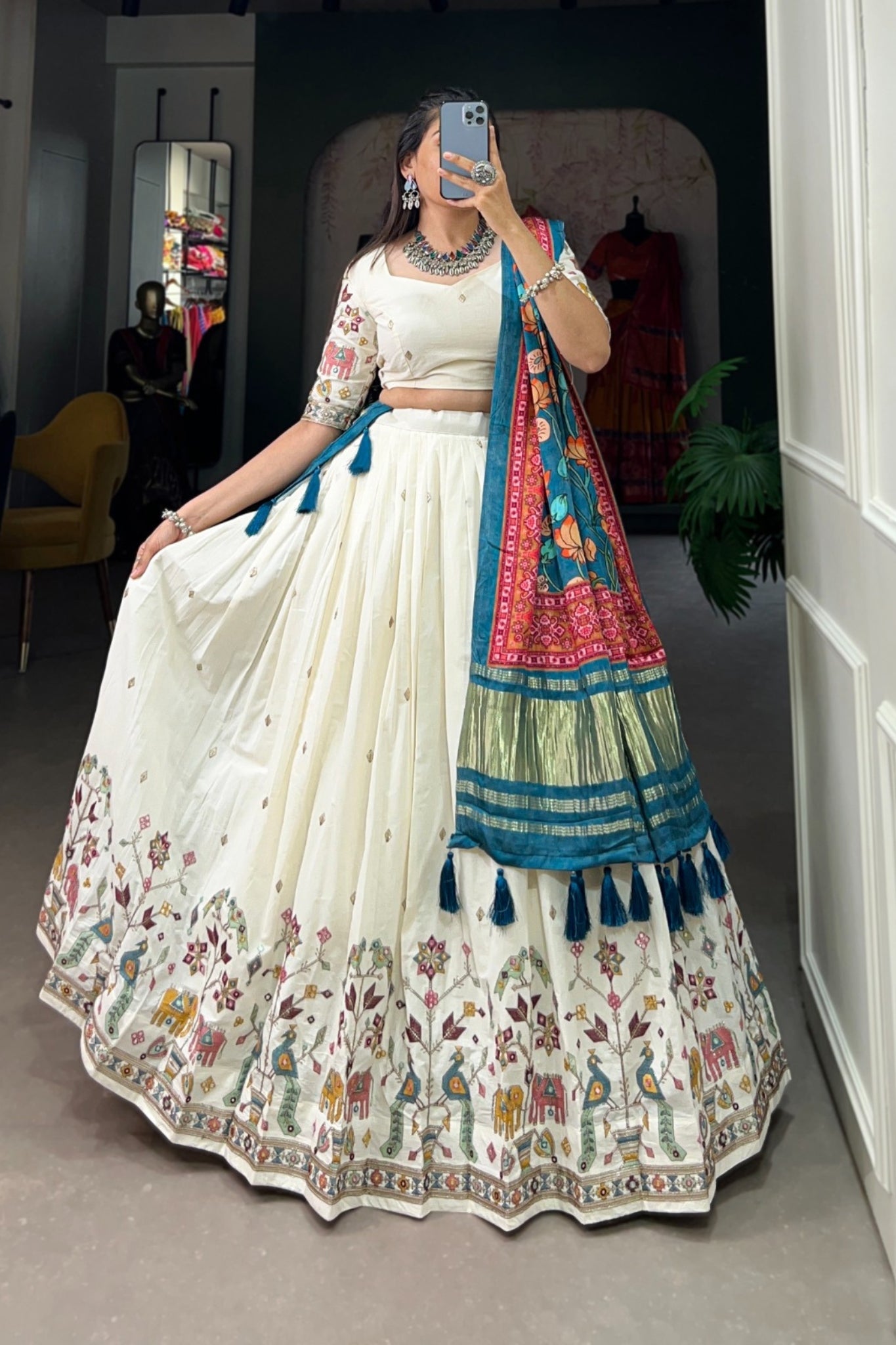 Timeless traditional Sequins Thread Embroidered Lehenga Choli