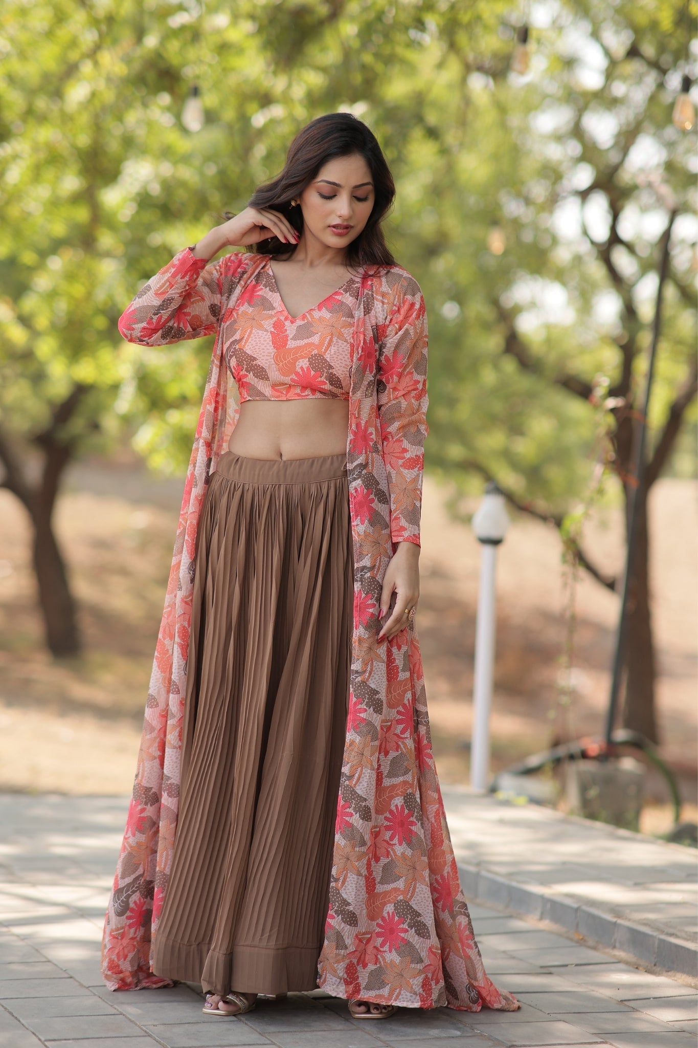 Georgette Beautiful Printed Lehenga Choli