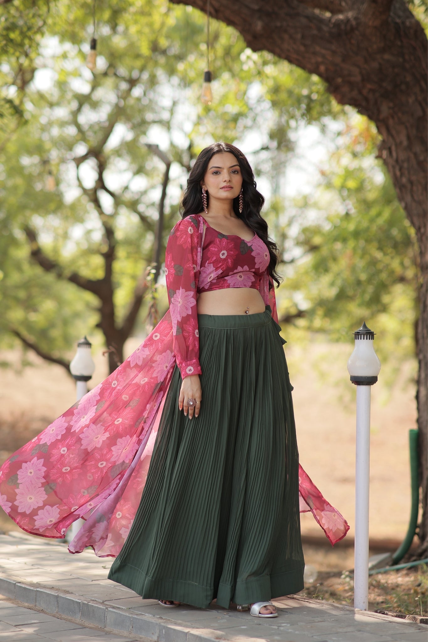 Georgette Beautiful Printed Lehenga Choli