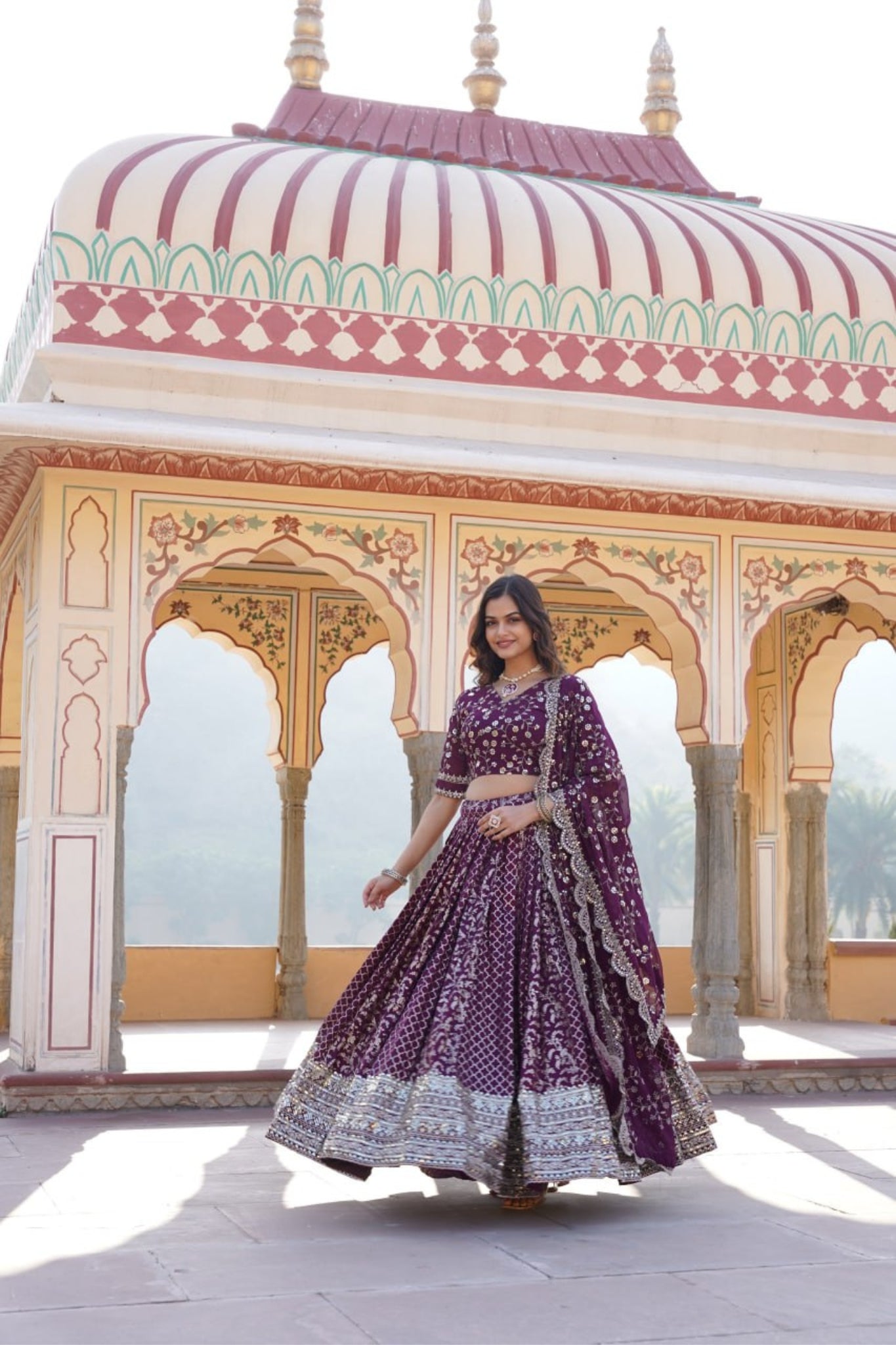 Designer Pure Viscose Jacquard Stylish Lehenga Choli