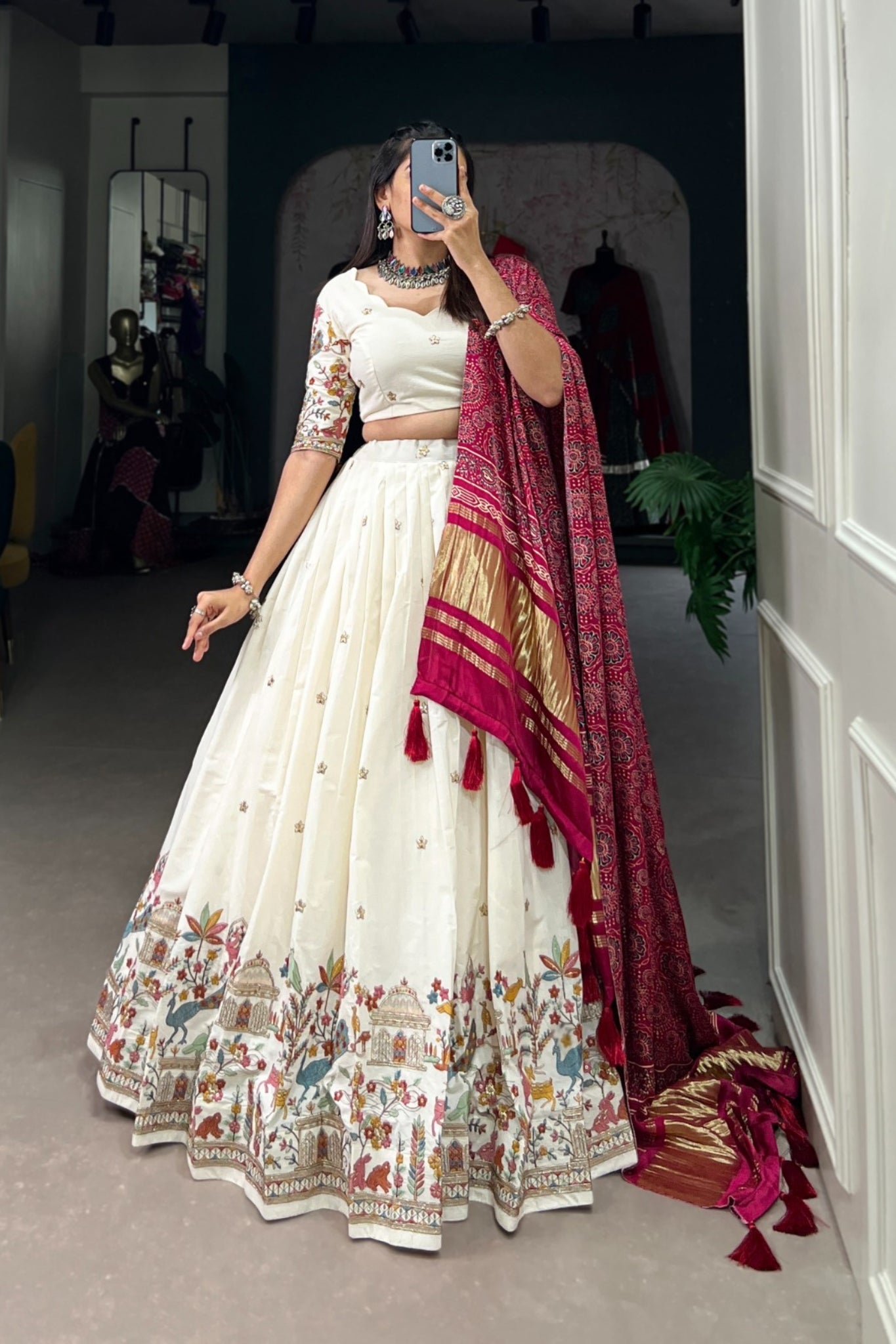 Timeless traditional Sequins Thread Embroidered Lehenga Choli