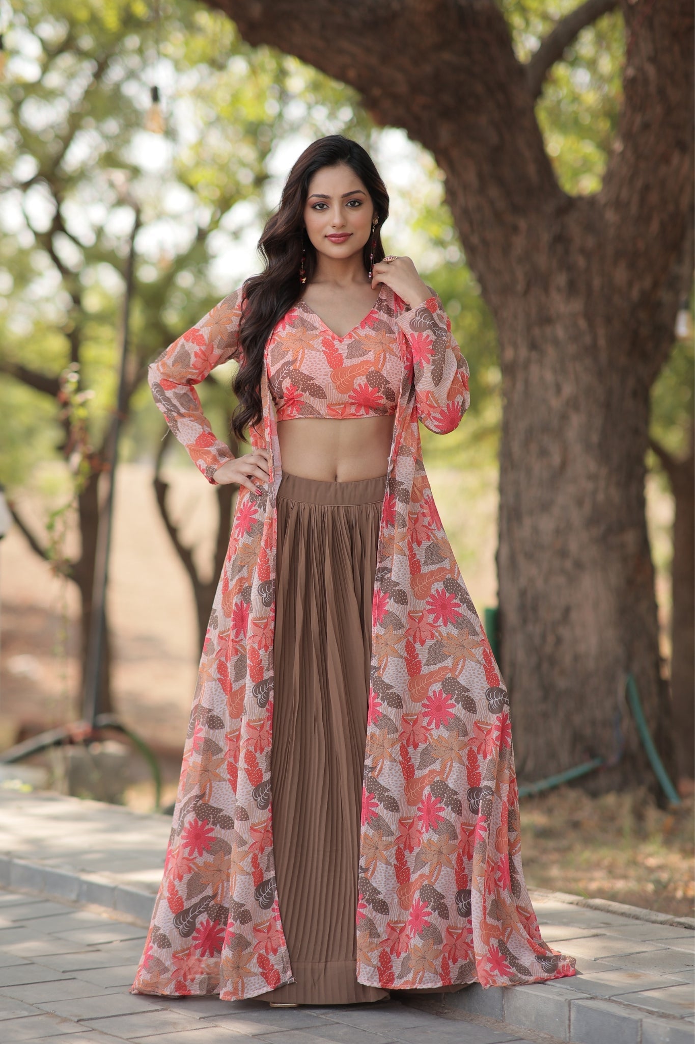 Georgette Beautiful Printed Lehenga Choli