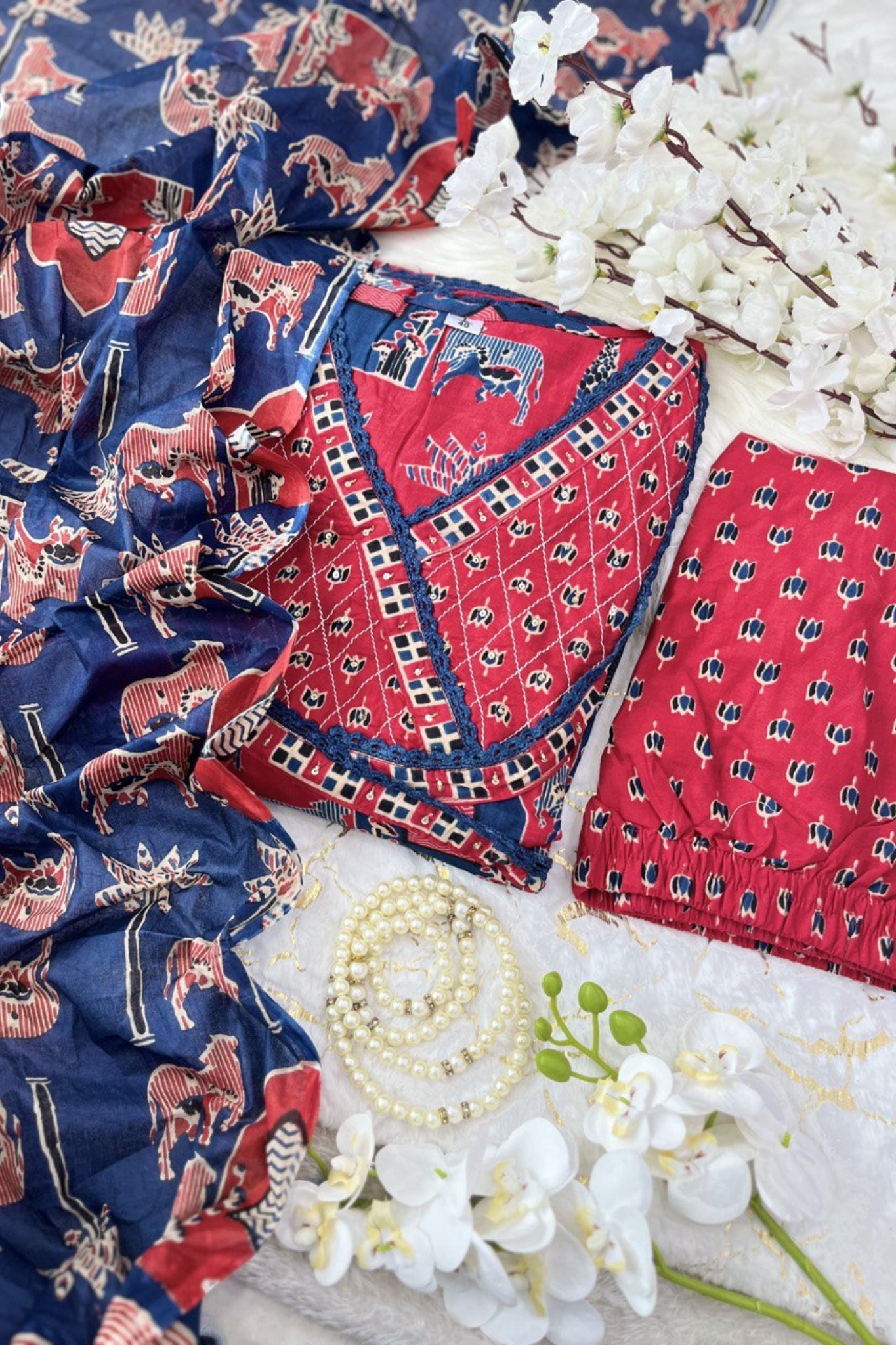 Beautiful Cotton Designer Suit Set