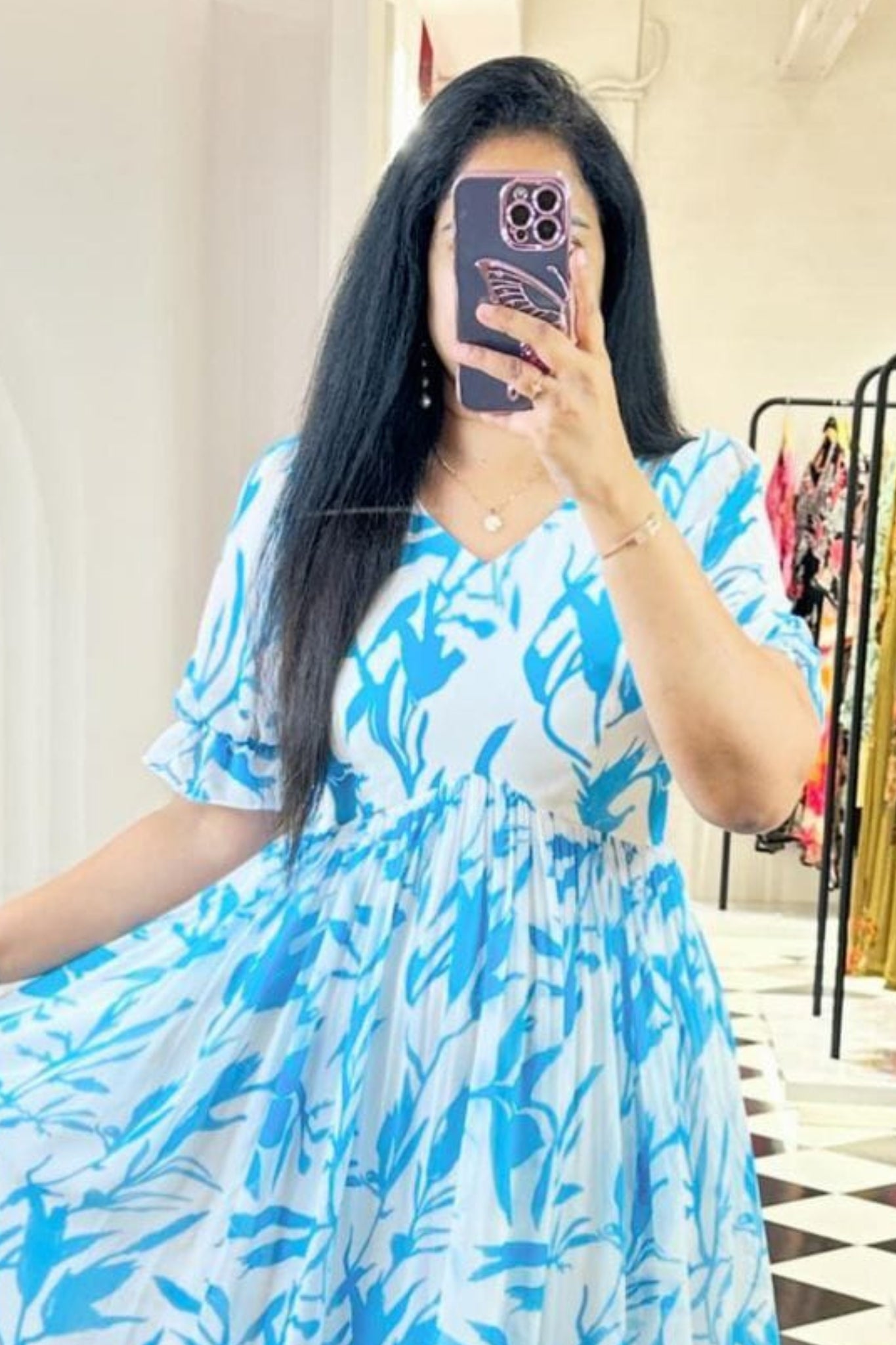 Pure Cotton Printed Summer Dress