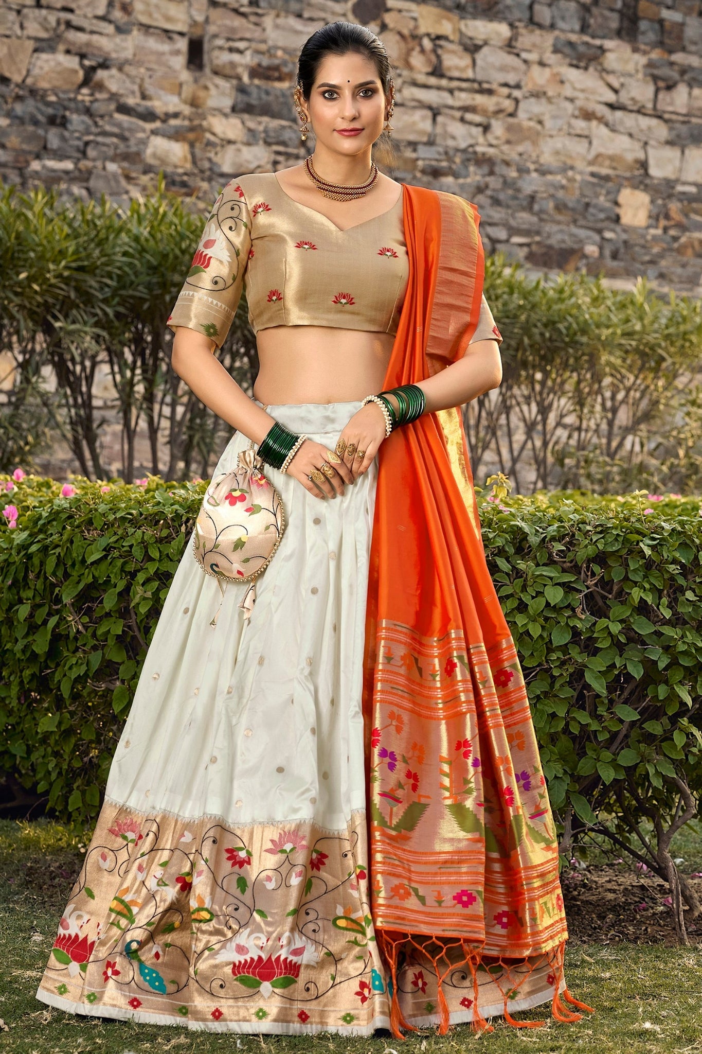 Paithani Designer Jacquard Silk Designer Lehenga Choli