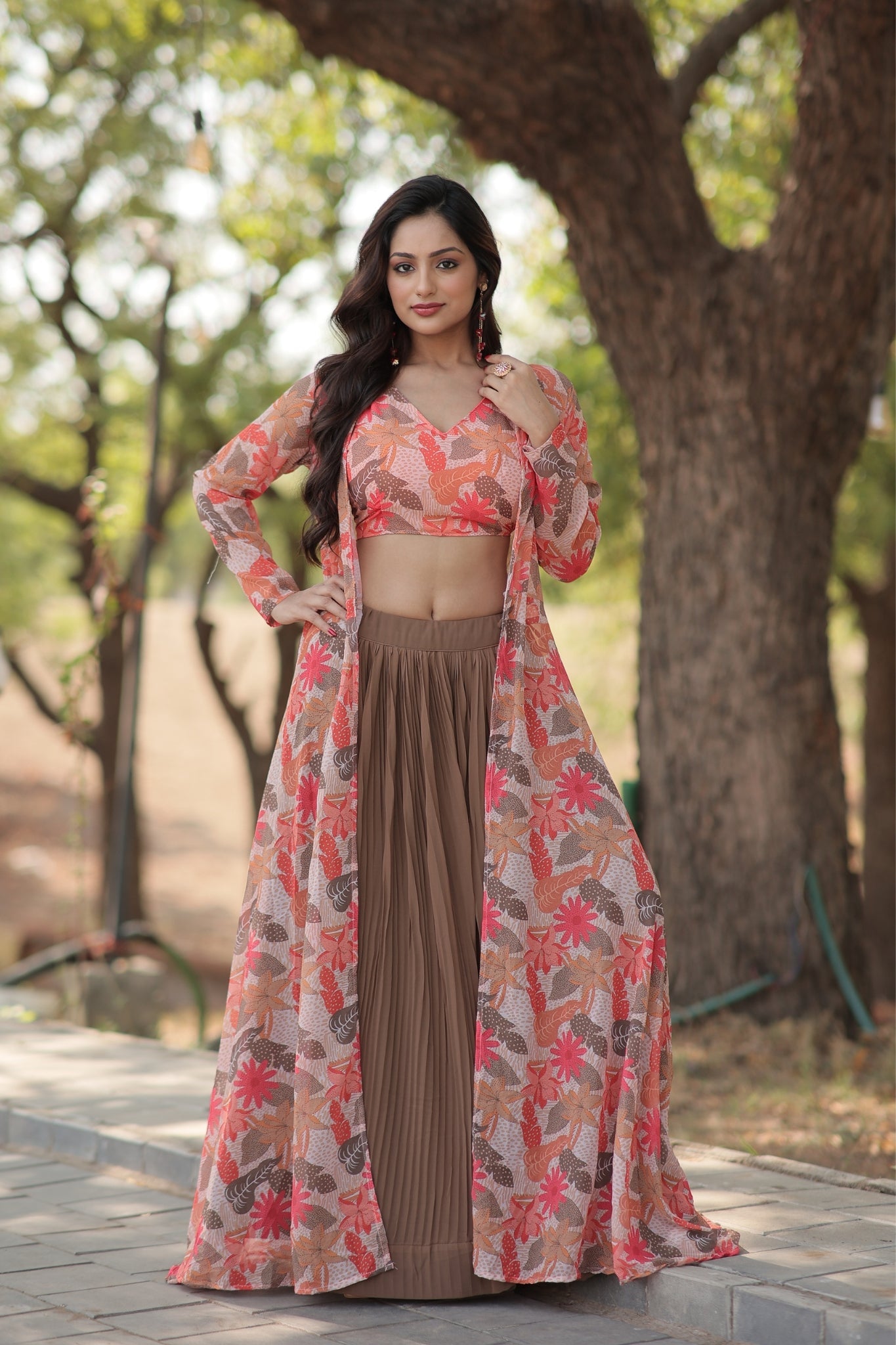 Georgette Beautiful Printed Lehenga Choli