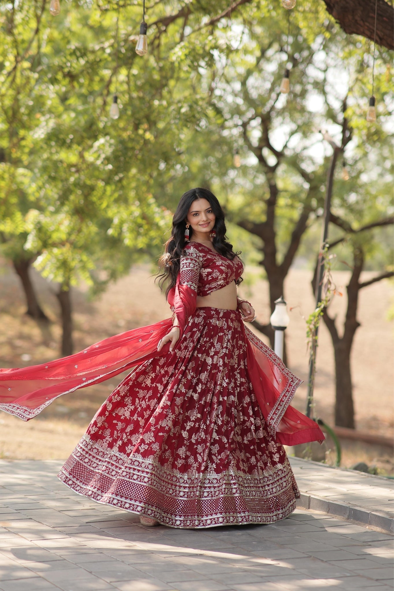 Pure Viscose Stylish Designer Jacquard Lehenga Choli