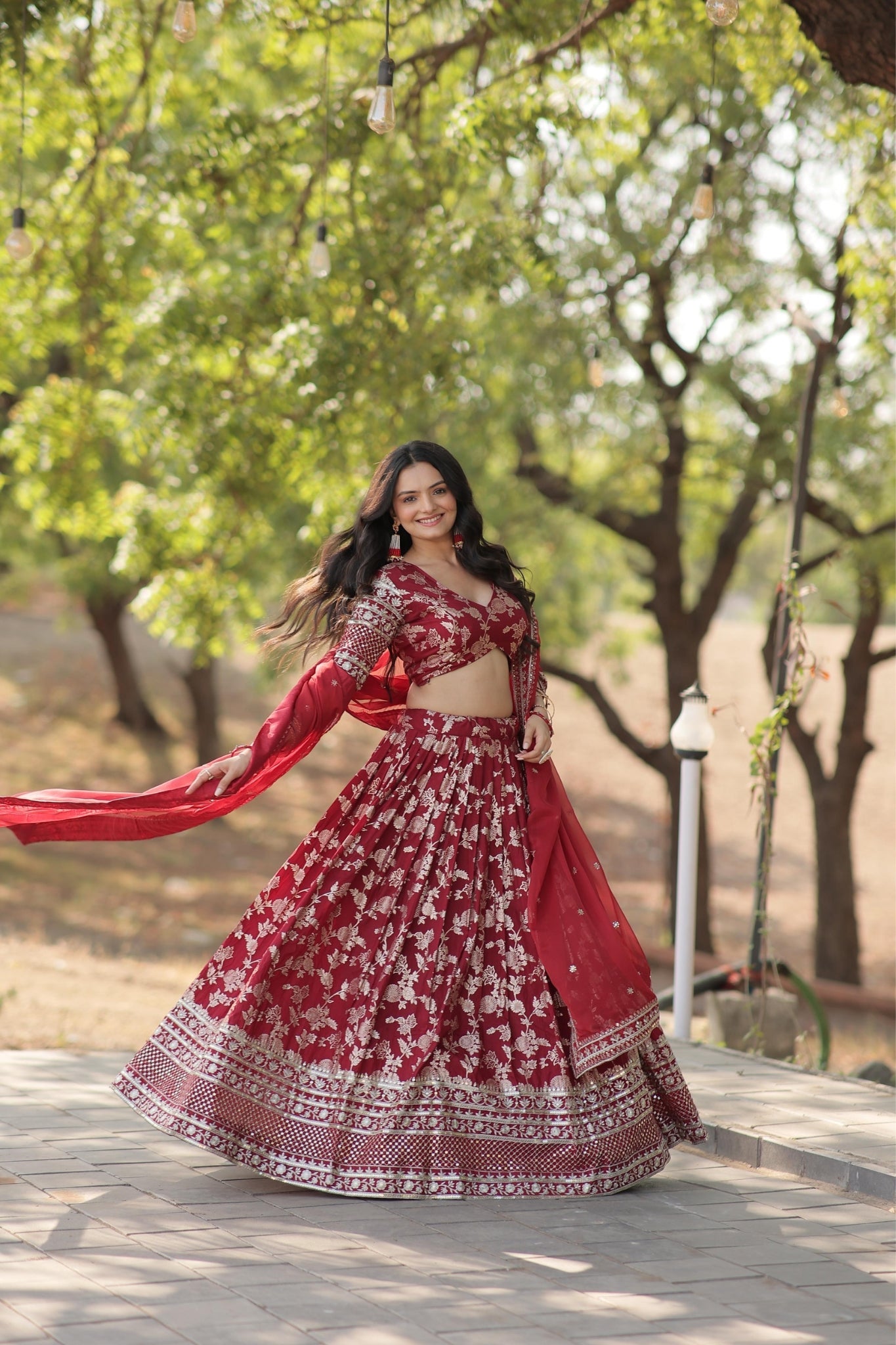 Pure Viscose Stylish Designer Jacquard Lehenga Choli