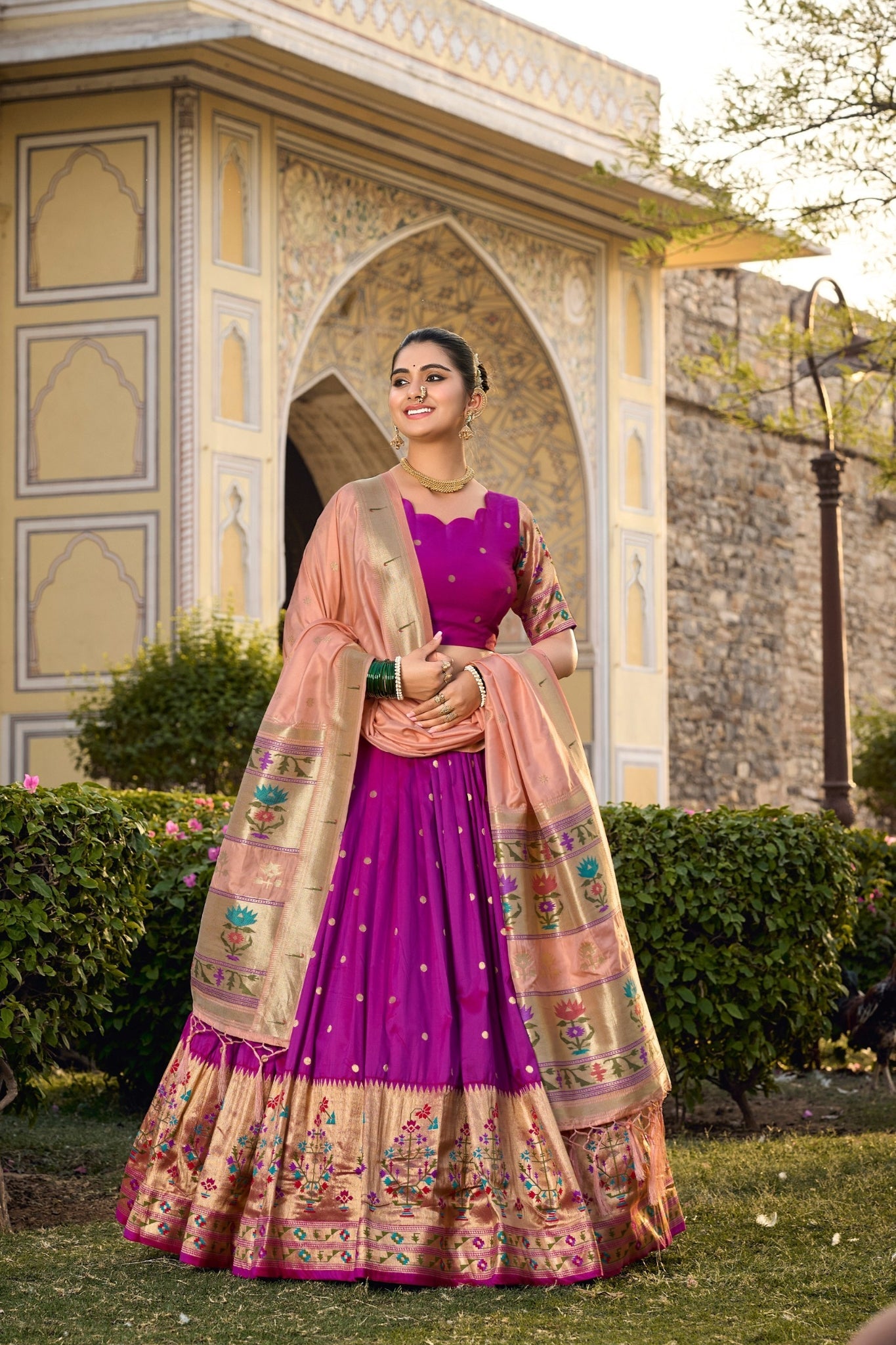 Paithani Designer Jacquard Silk Designer Lehenga Choli