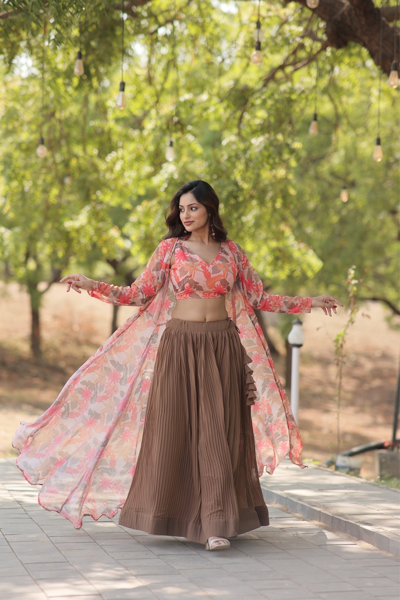 Georgette Beautiful Printed Lehenga Choli